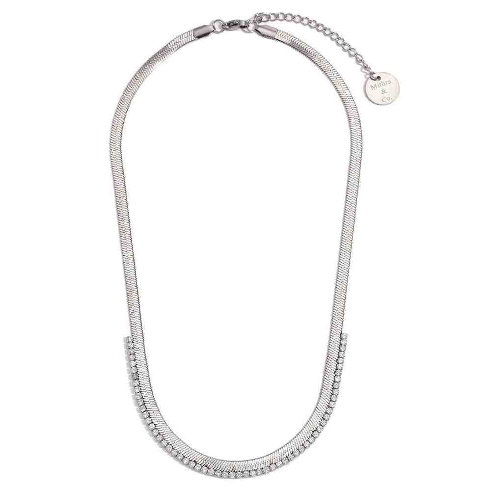Sterling Silver Herringbone Necklace - Serenade. Shop Online at Mithra and Co.