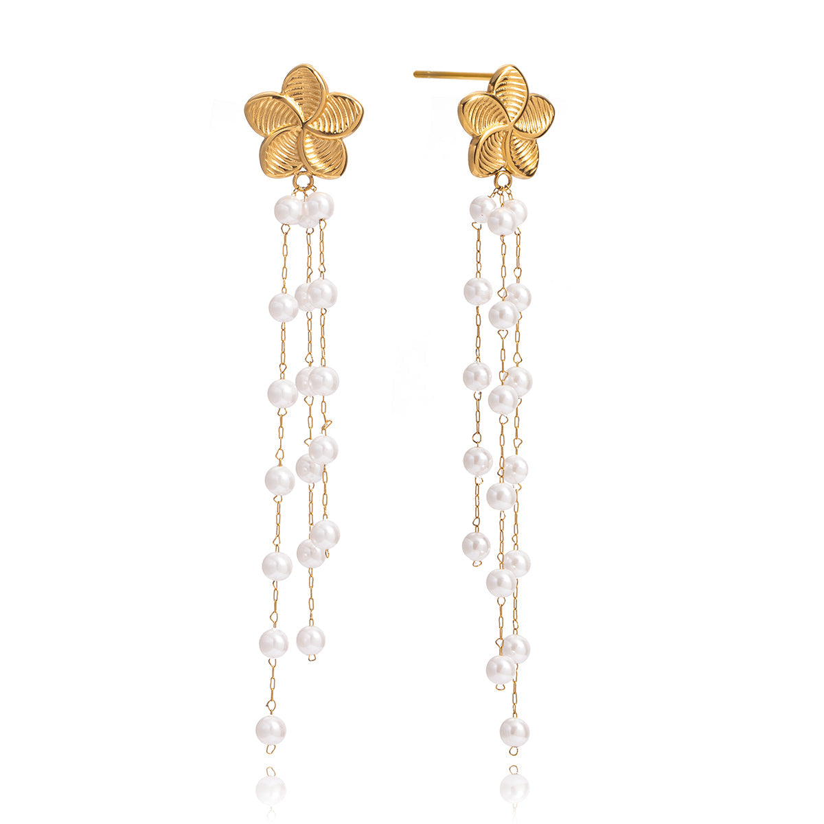 Starfish Pearl Earring