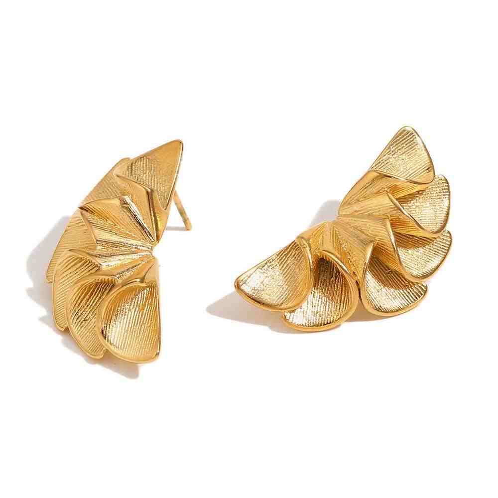 Buy Flora Earrings - 18k Gold Plated Flower Earrings online at mithra and co.