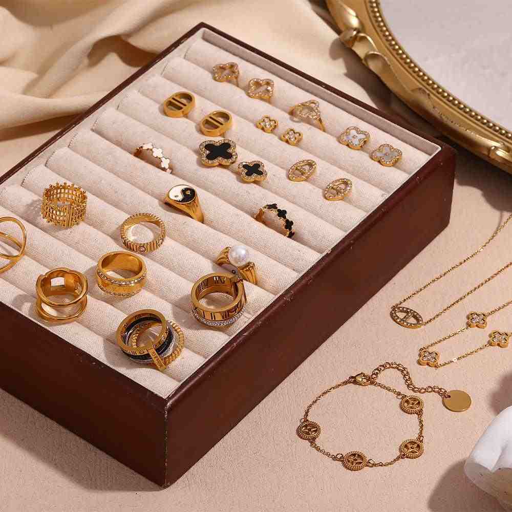 Gold plated Rings Shop online at Mithra and Co.