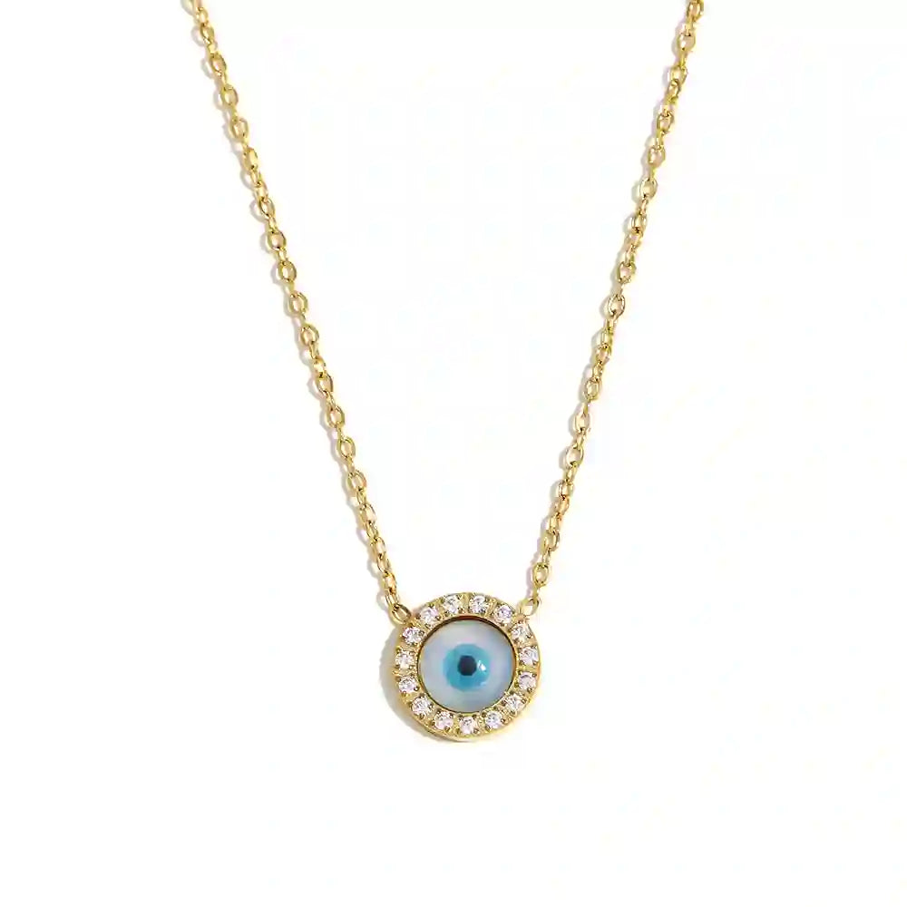 Blue Eye Pendant. Divine. Buy 18k Gold Plated at Mithra and Co.