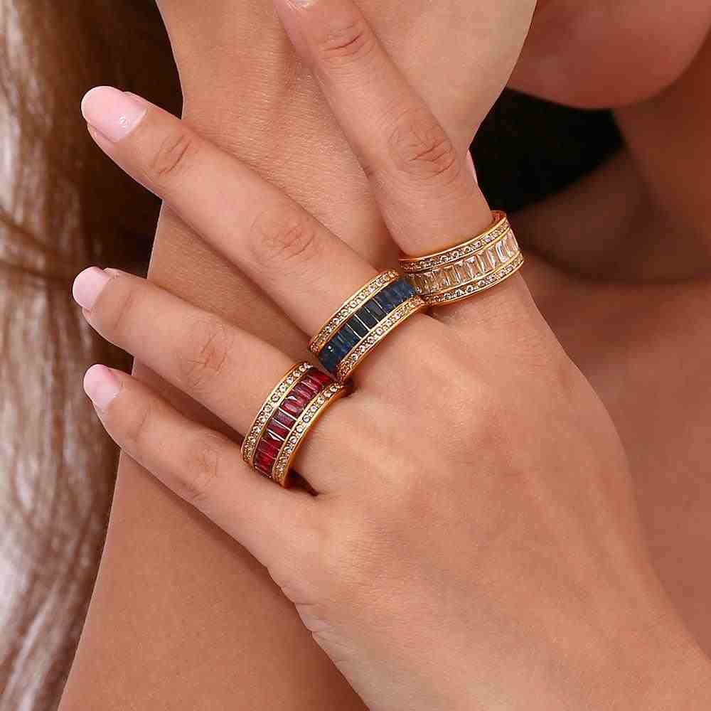 Wearing eclipse band 18k gold plated rings - Buy Online in Pakistan.