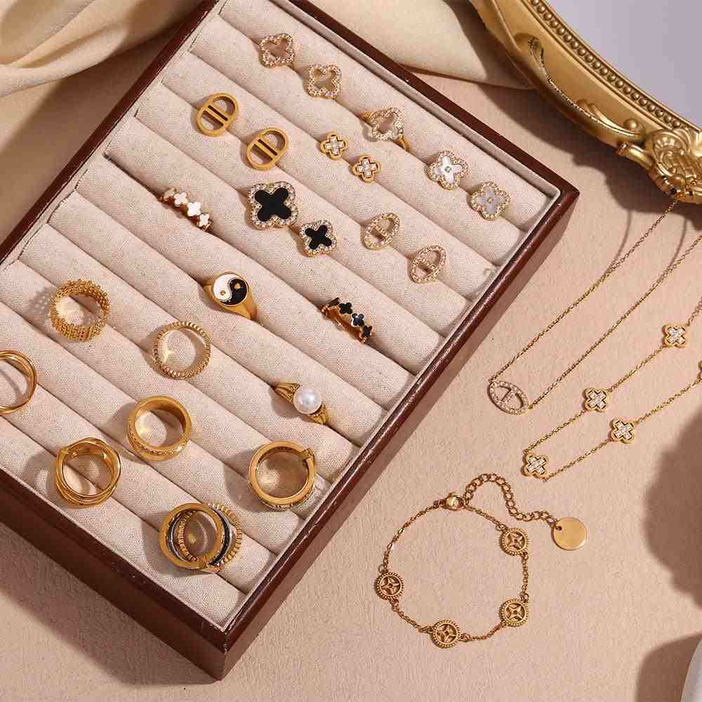 18k Gold Plated Studs. Buy Online at Mithra and Co.