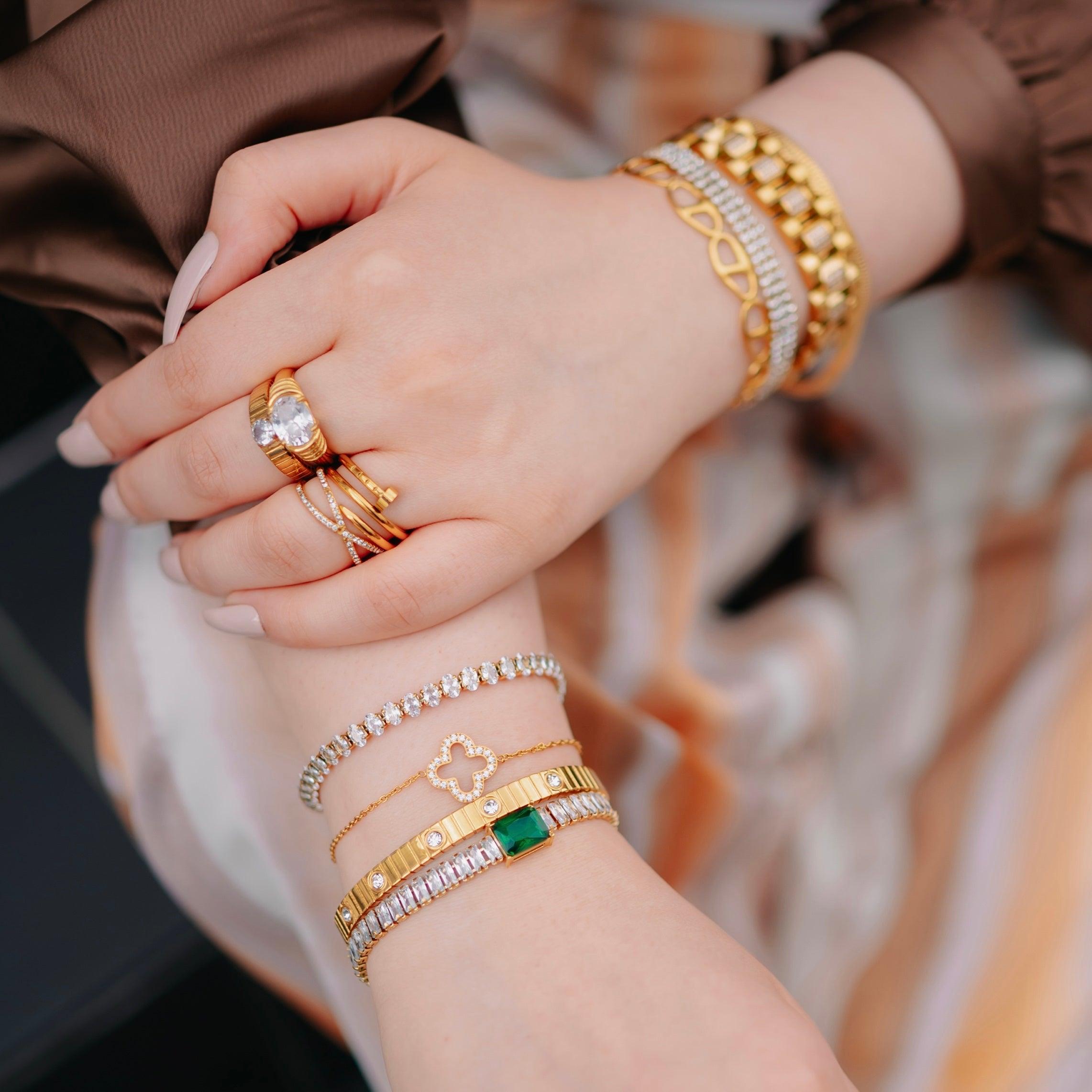 shop 18k gold plated jewels at mithra and co pakistan.