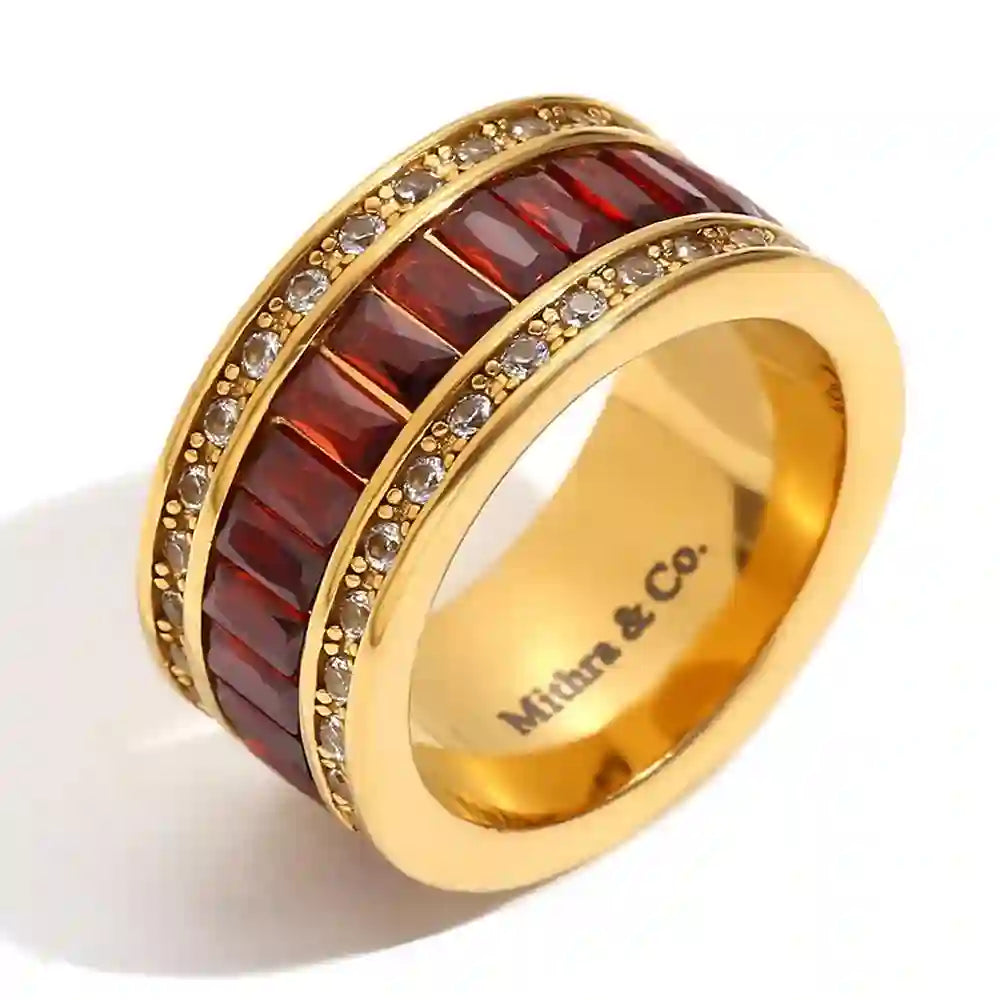eclipse band. Gold plated ring.