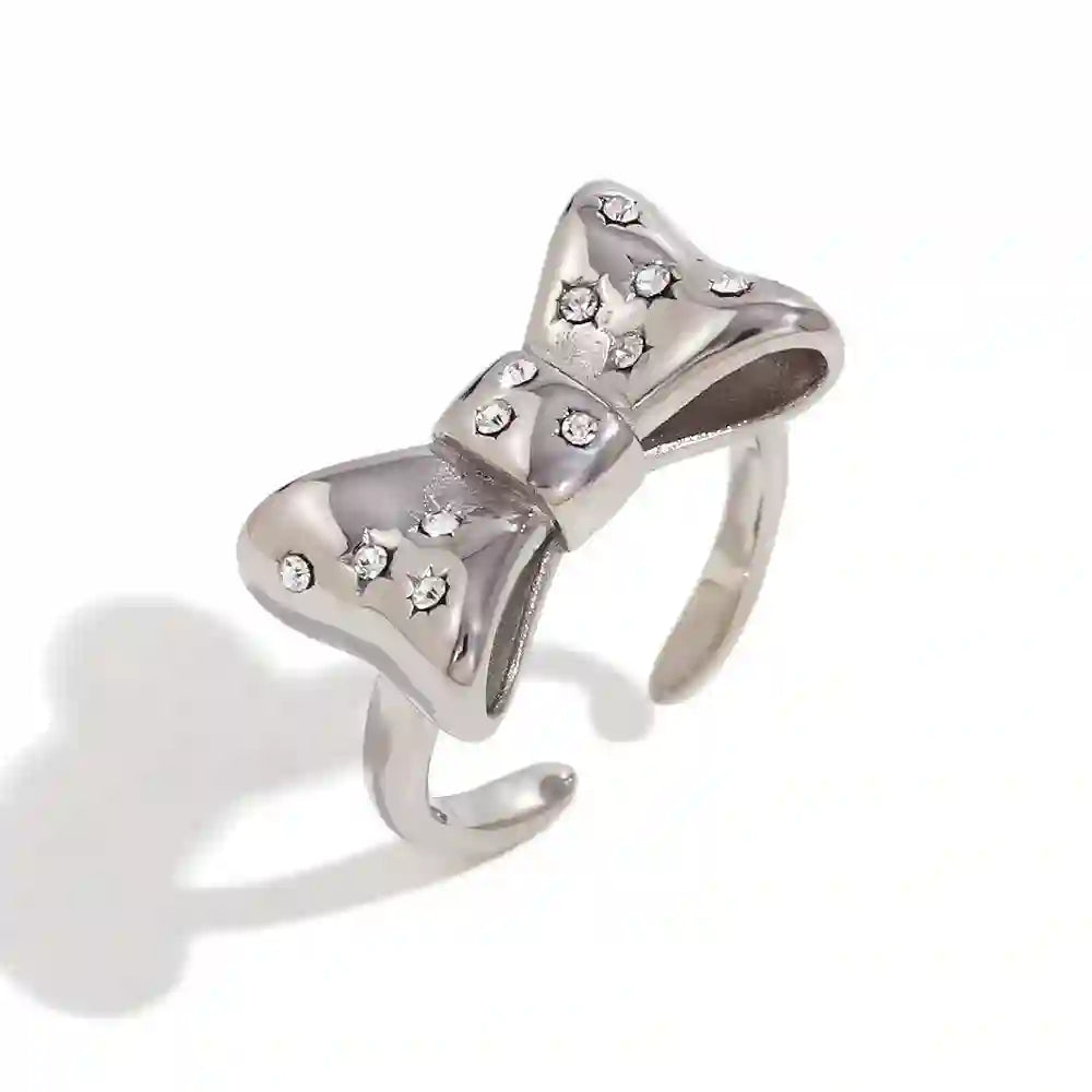 Buy Silver Plated Bow Ring Bowtique Online at MIthra and Co Pakistan.