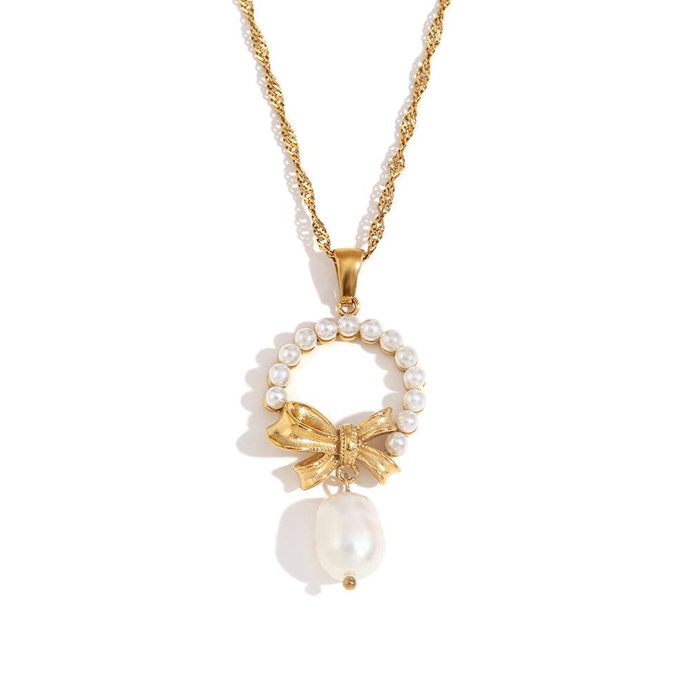18k Gold plated Dahlia Necklace Shop Online - Mithra and Co
