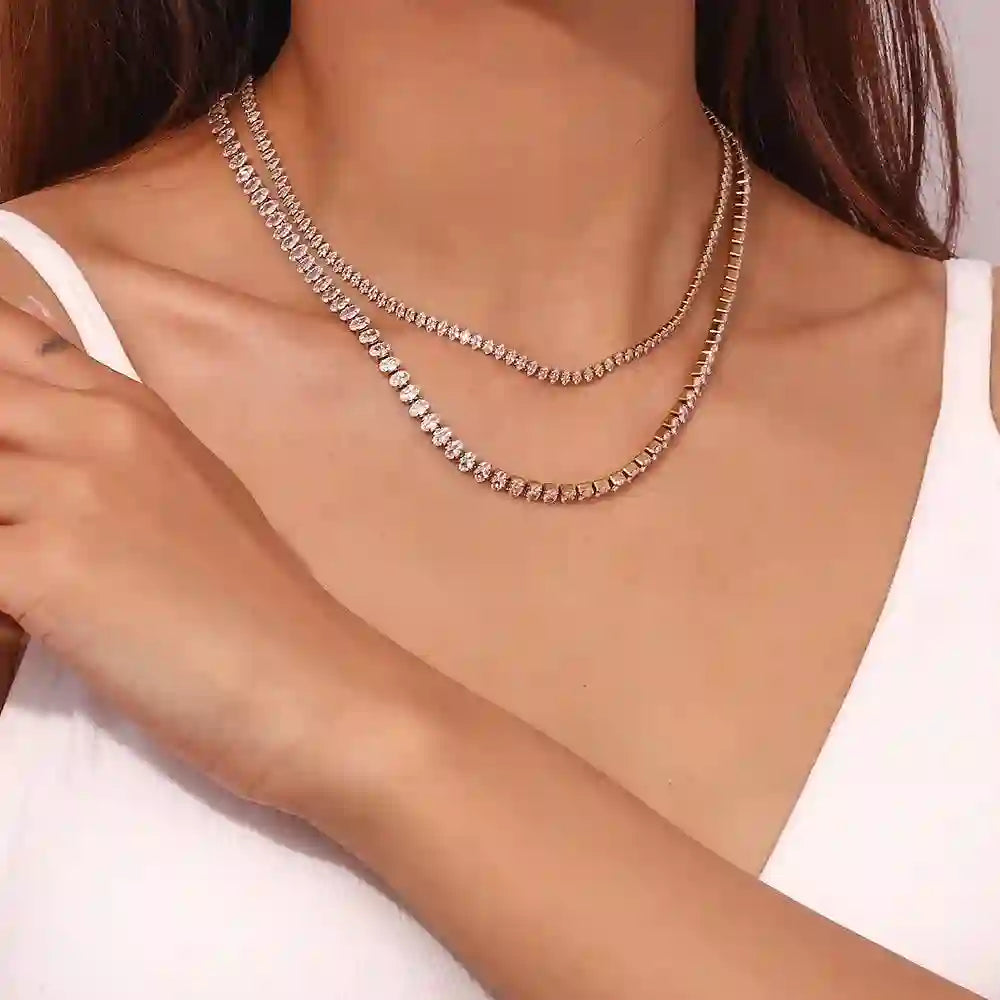 Diamond cut neckchain