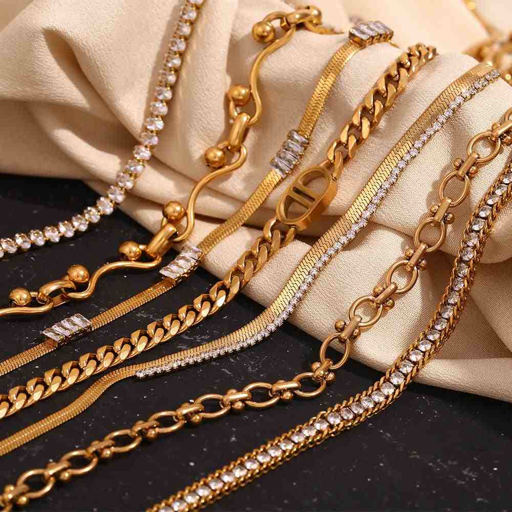 18k Gold Plated Chain Necklaces. Buy Online at Mithra and Co.