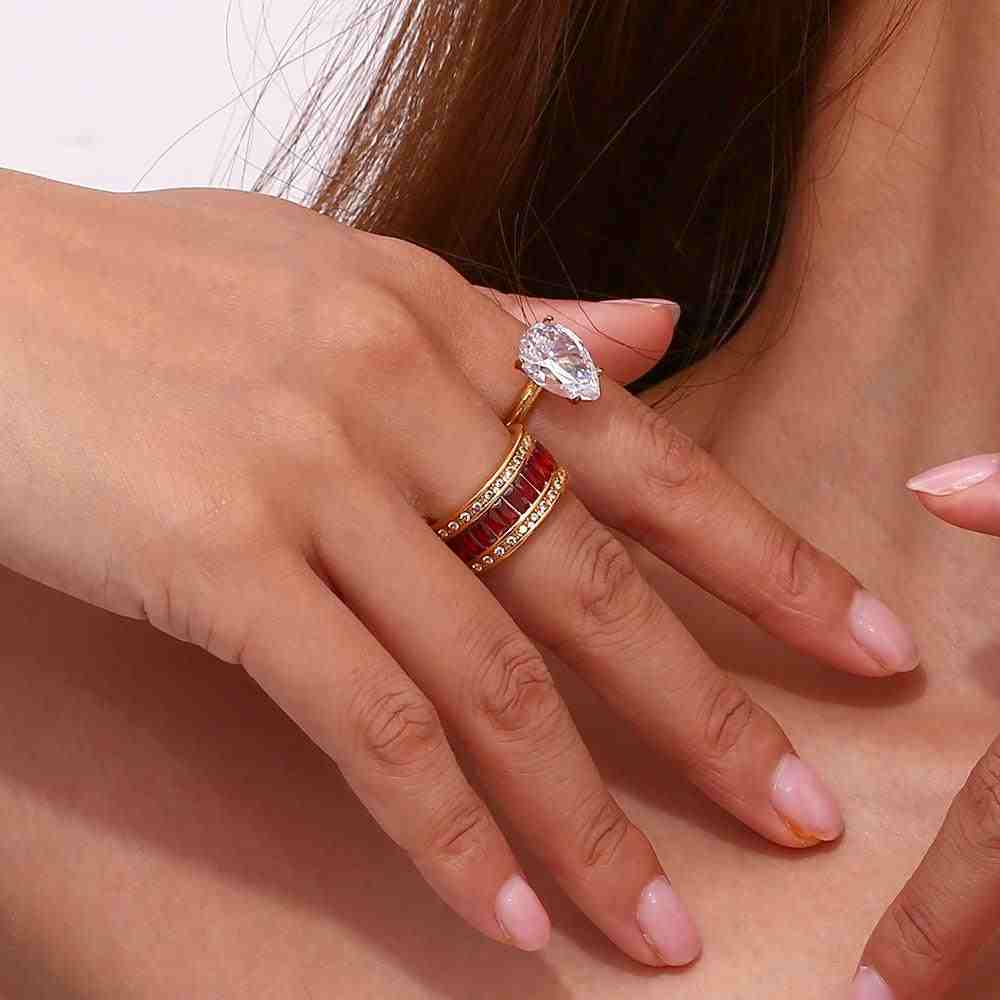 Girl wearing ring.