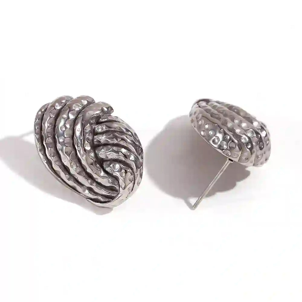 Shop Silver Plated Knot Studs - Knotique Earrings Online at Mithra and Co.