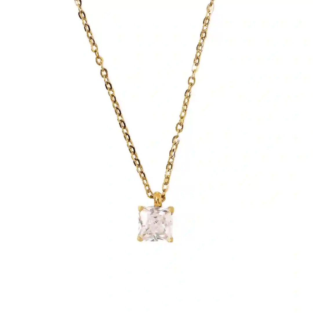 Crushed hot sale diamond necklace