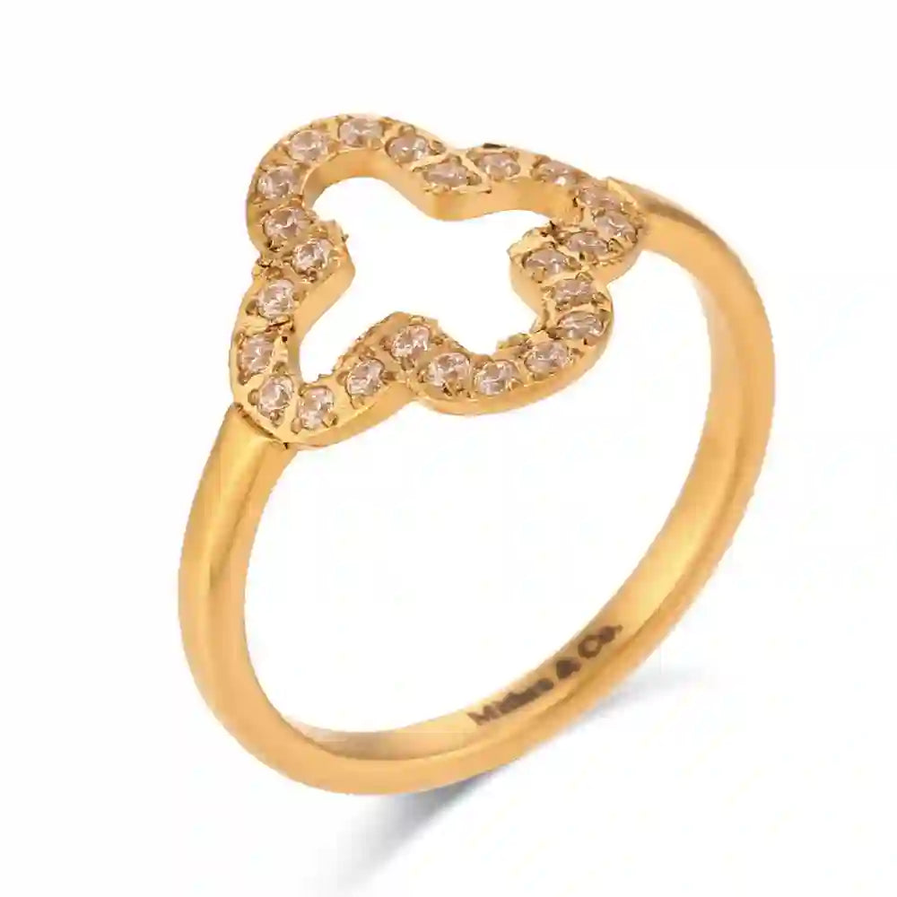 Hollow Clover Ring