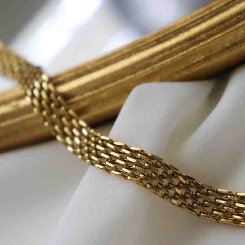 Stainless Steel, 18k Gold plated watch strap Bracelet. Buy Online.