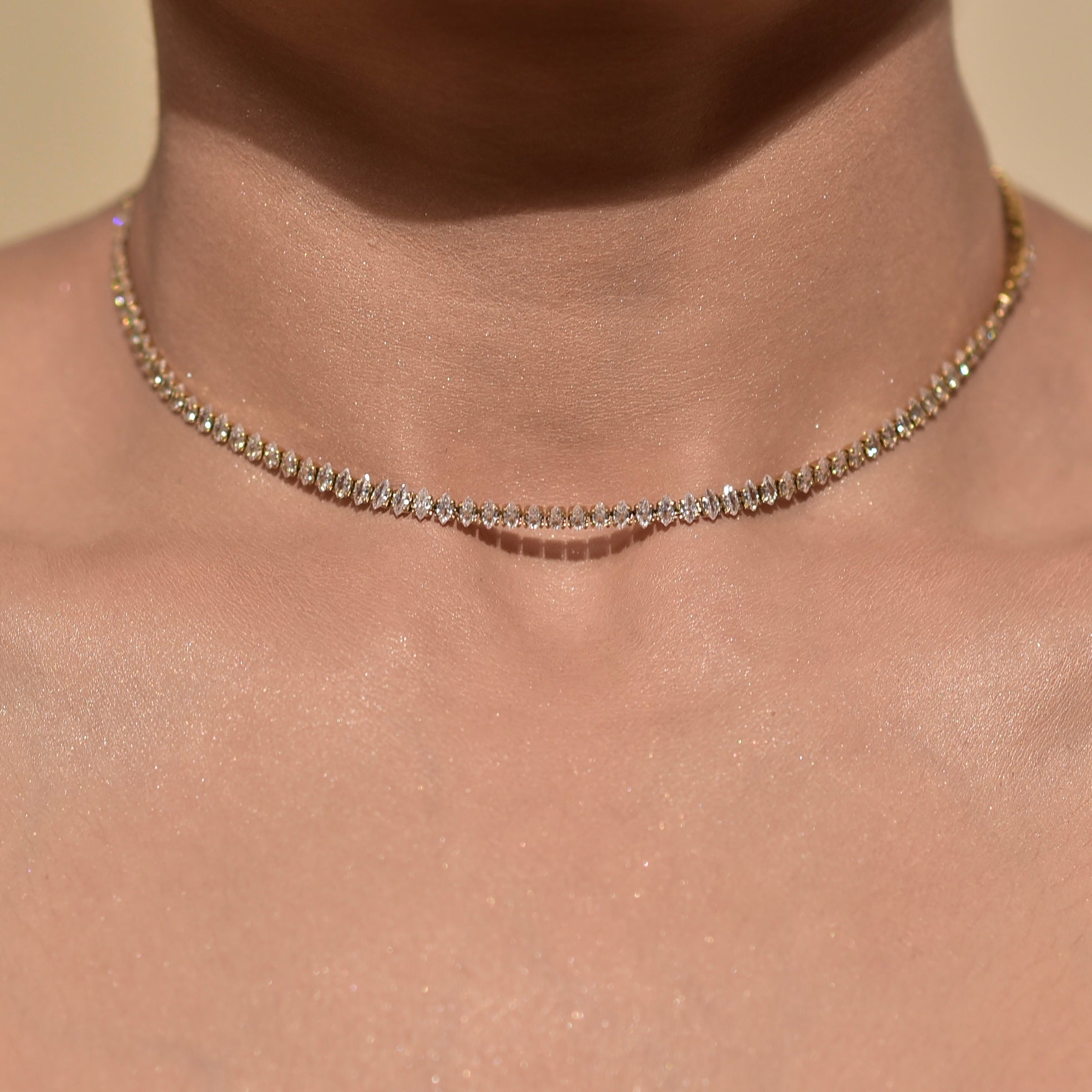 Diamond cut neckchain