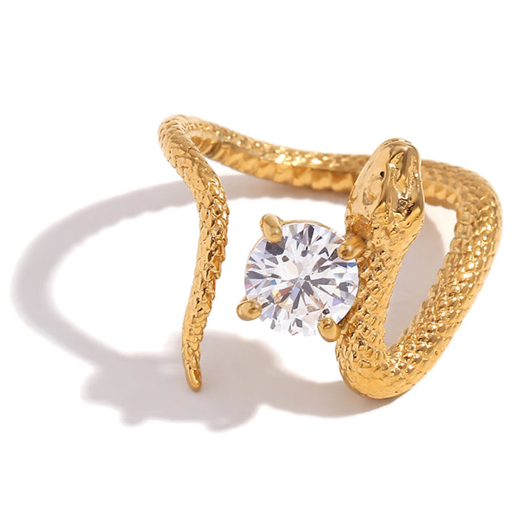 Nagini Ring - Buy 18k Gold Plated Snake Ring Online at Mithra and Co.