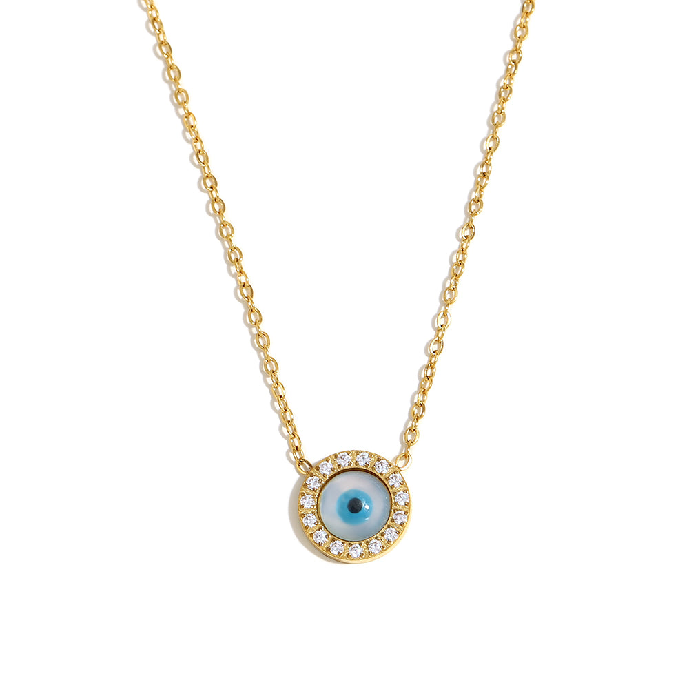 Blue Eye Pendant. Divine. Buy 18k Gold Plated at Mithra and Co.