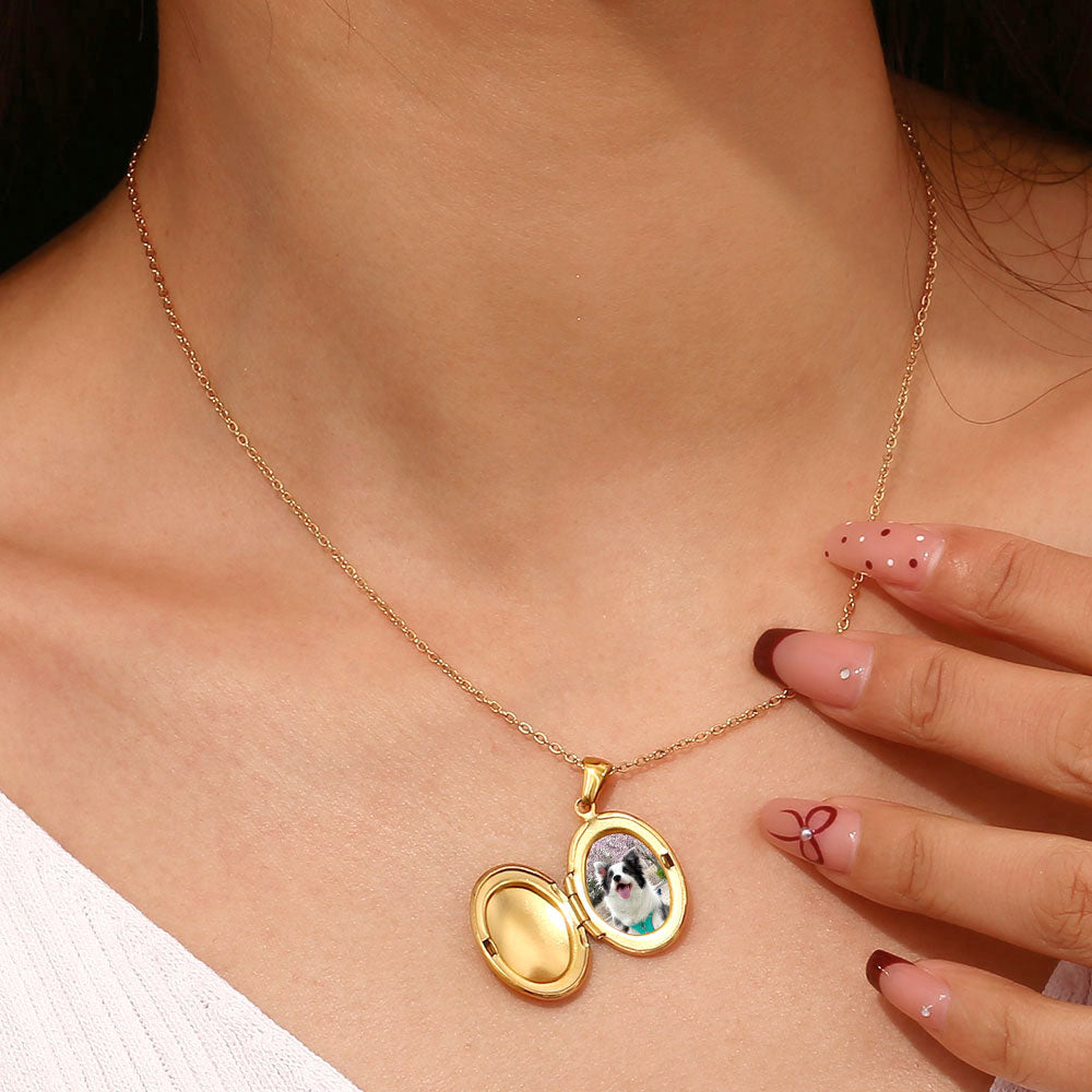 18k Gold plated Custom Gold Pendant – Personalized with Laser Engraving Shop Online - Mithra & Co