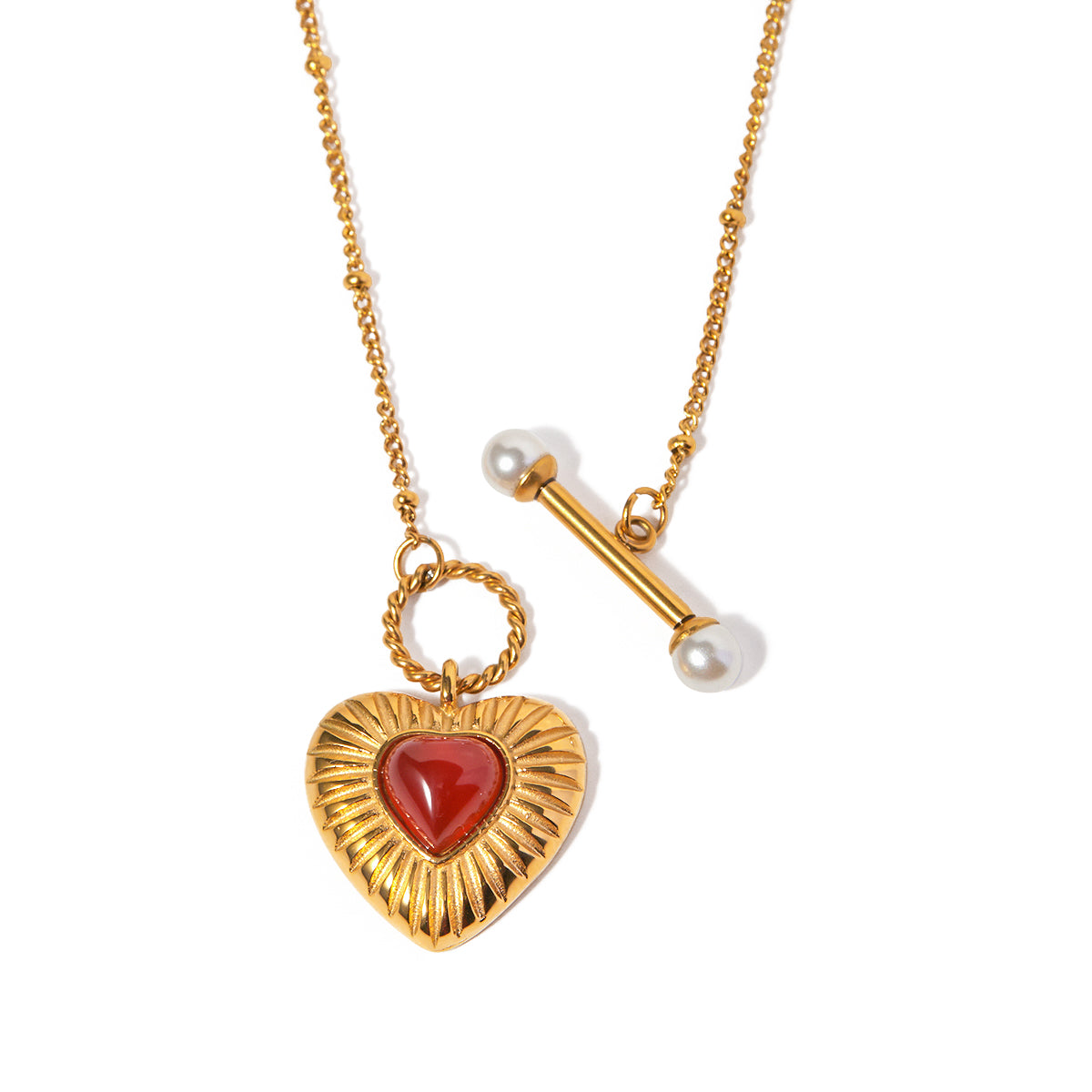 HEart Pendant Keepsake. Buy 18k Gold Plated Necklace at Mithra and Co.