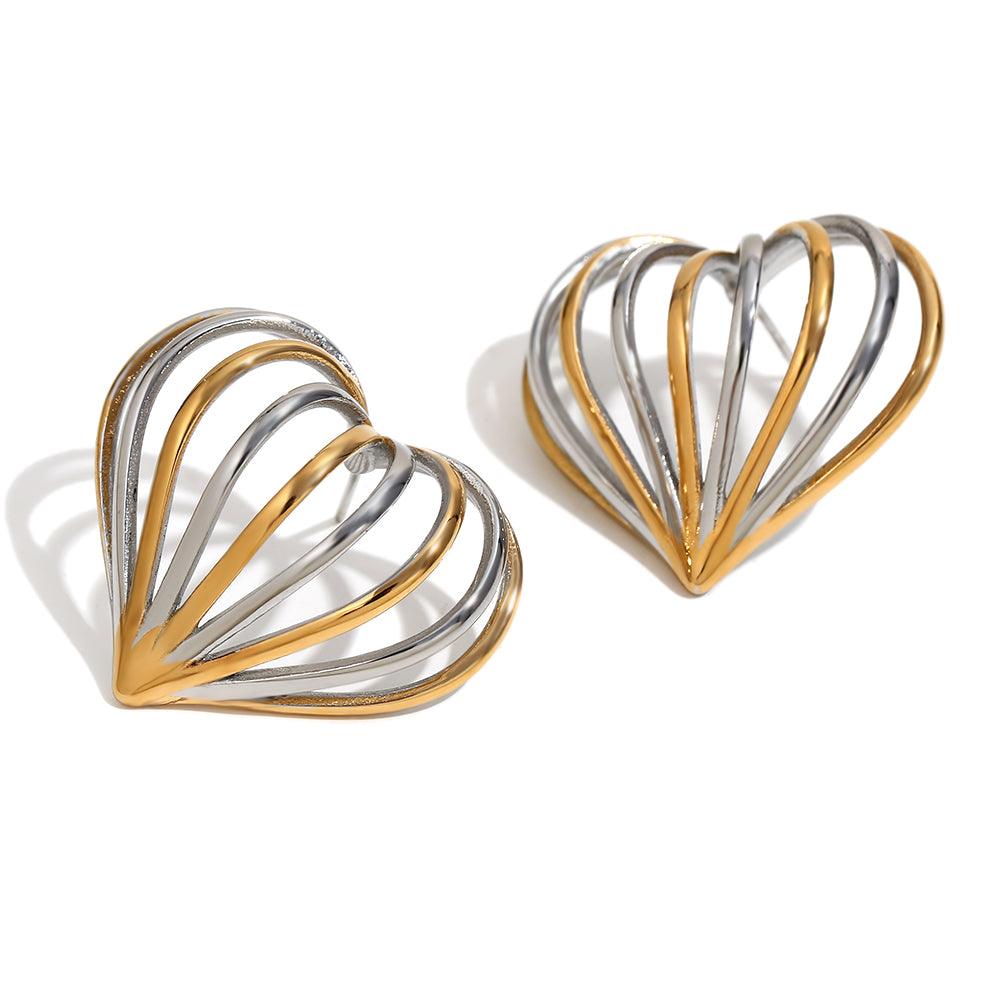 Caged Love Earring