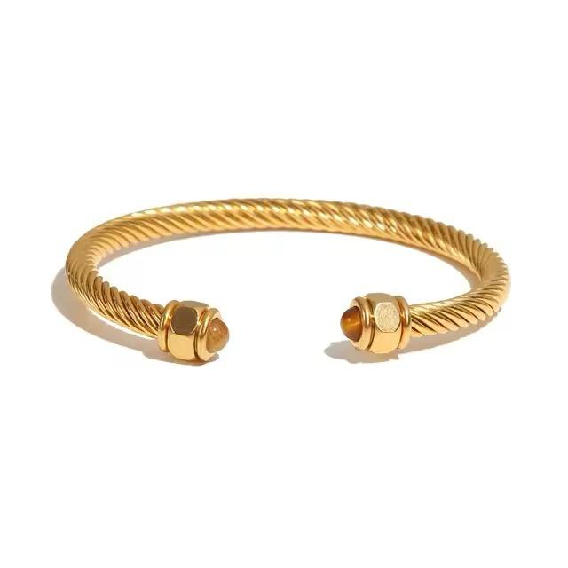 David Yurman cable bracelet Style Kora Bangle. Shop Online at Mithra and Co.
