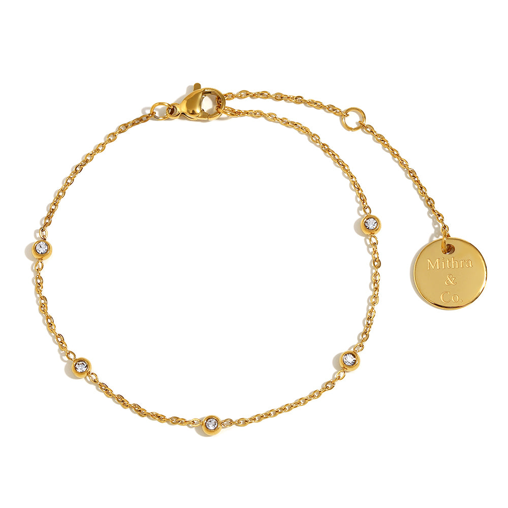 Shop beads bracelet - Petit. 18k Gold Plated Harlem Bracelet Online at Mithra and Co.