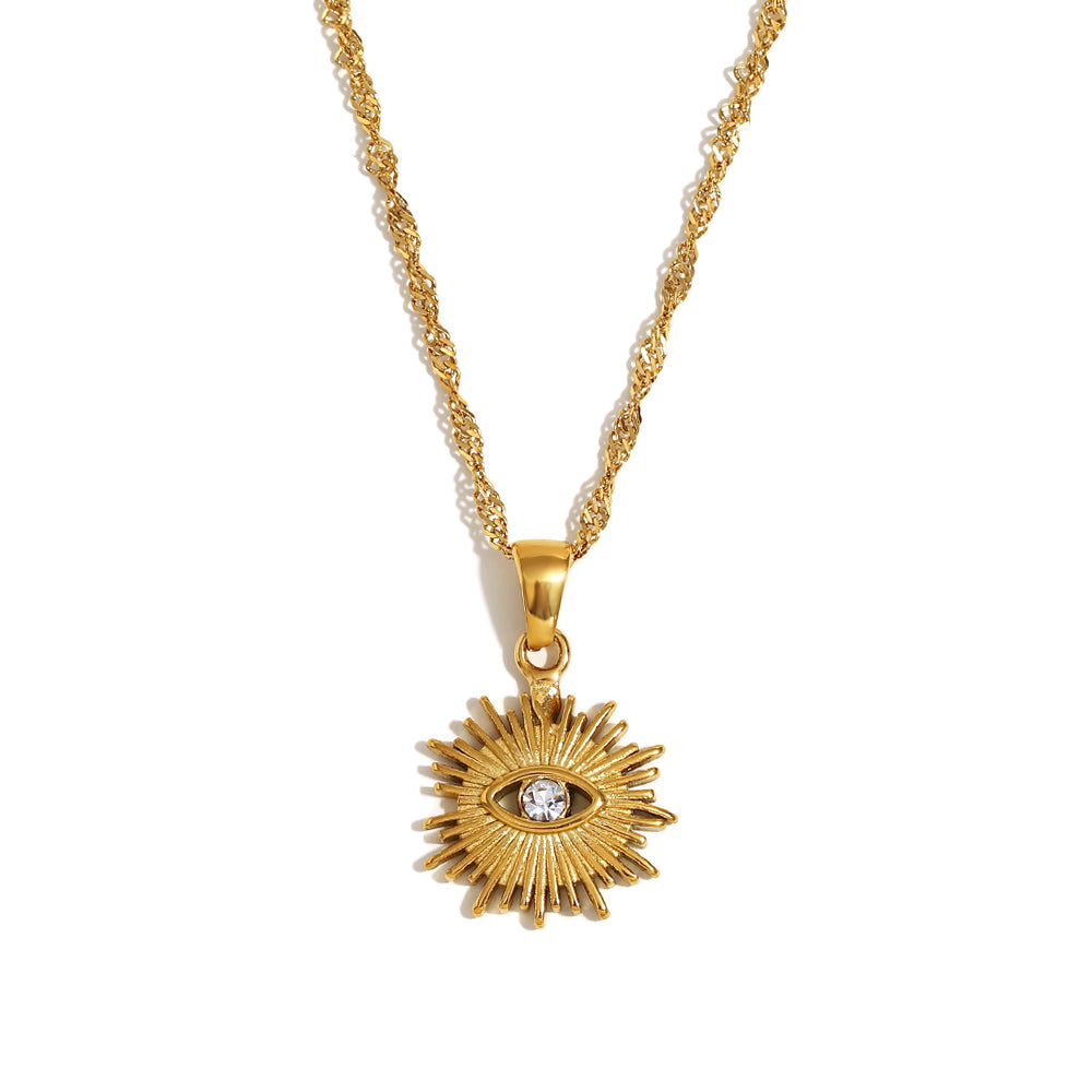 Eye Pendant Ojo - Buy 18k Gold Plated at Mithra and Co