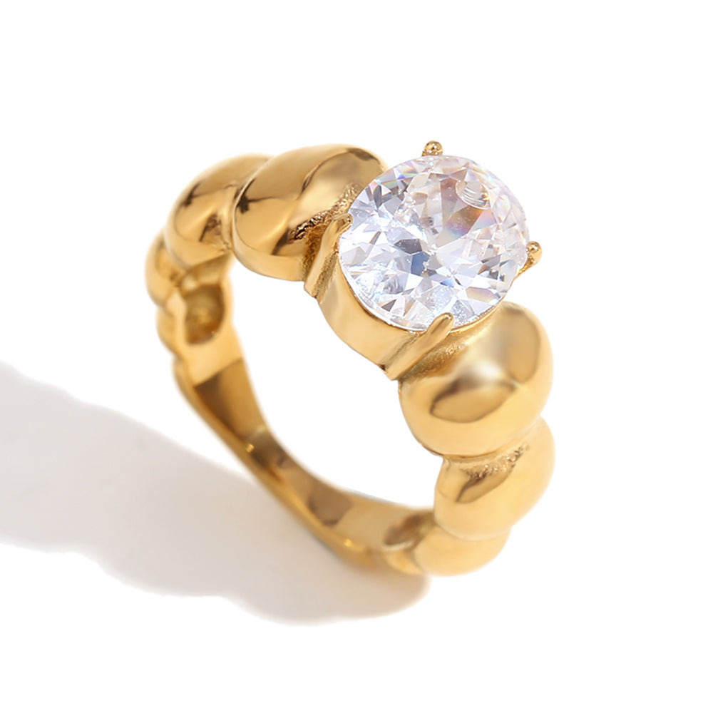 Buy Sombre Mesh Band Ring. 18k Gold Plated at Mithra and Co.