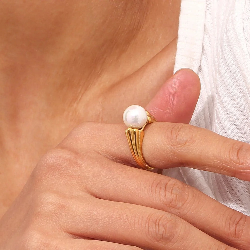 Biwa on sale pearl ring